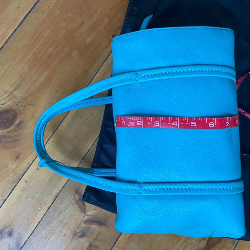 Vera Bradley Mallory Turquoise Leather Handbag - Brand New - Picture 14 of 15